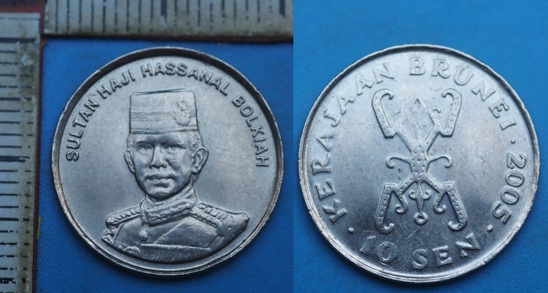 2005 - 10 sen - Brunej, Haji Hassanal Bolkiah