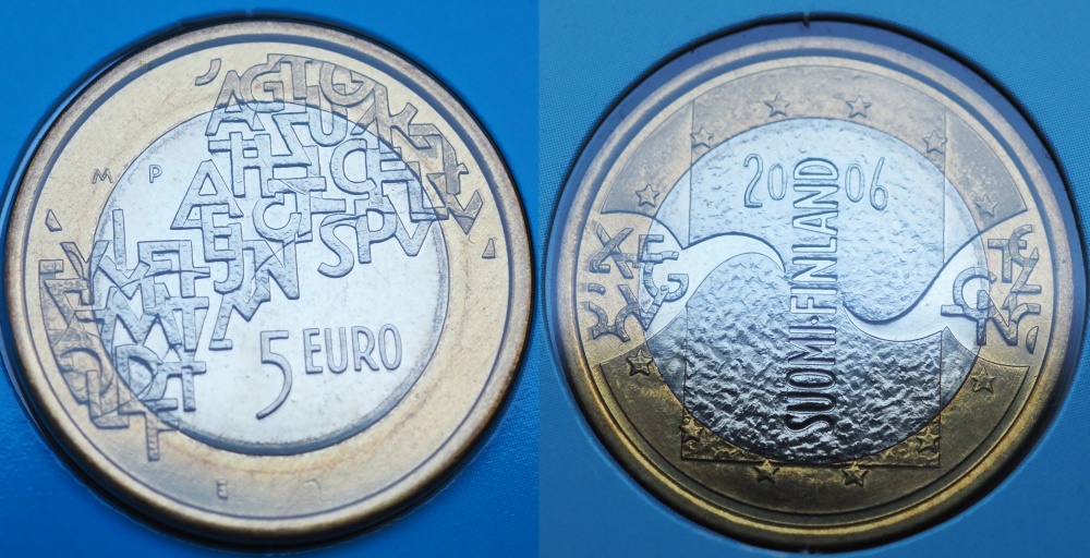 2006 - 5 euro - Finsko, EU presidency, bankovní balení