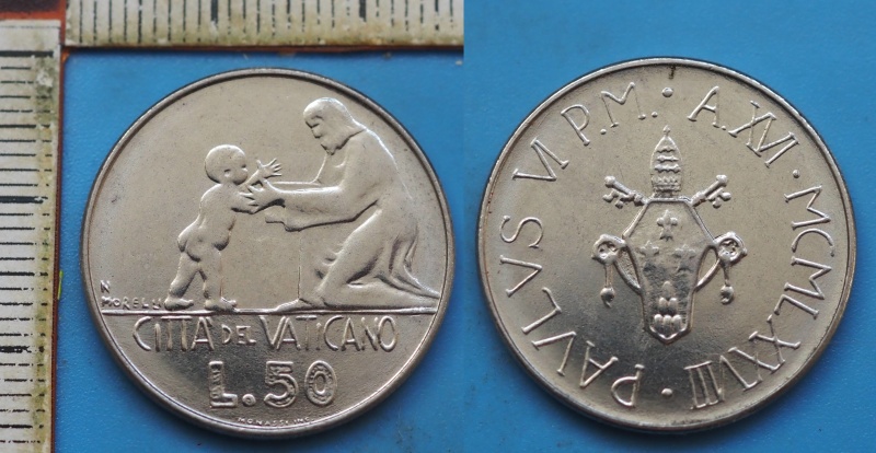 1978 - 50 lir - Vatikán, Pavel VI.