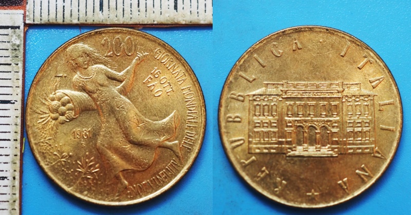 1981 - 200 lir - Itálie, FAO