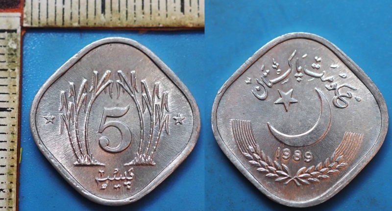 1989 - 5 paisa - Pákistán