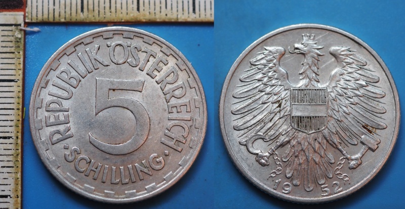 1952 - 5 schilling - Rakousko
