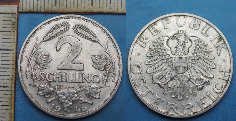1946 - 2 schilling - Rakousko