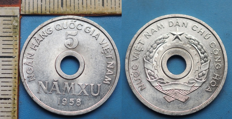 1958 - 5 xu - Severní Vietnam