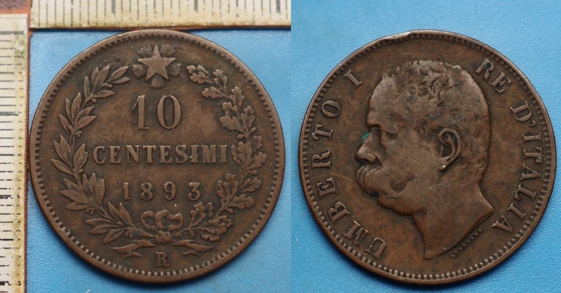1893 R - 10 centesimi - Umberto I., Itálie