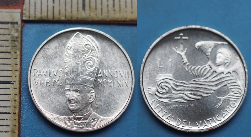 1969 - 1 liry - Pavel VI., Vatikán