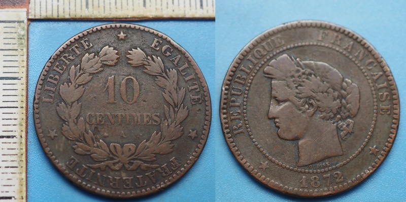 1872 A - 10 centimes - Francie