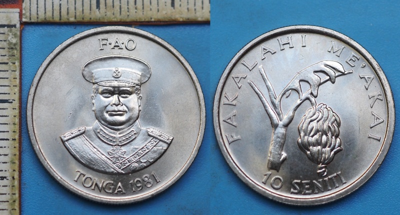 1981 - 10 seniti - Tonga