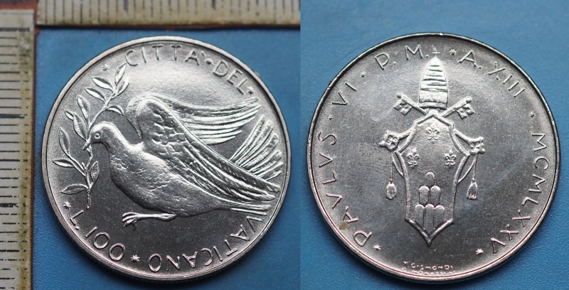 1975 - 100 lir - Pavel VI., Vatikán