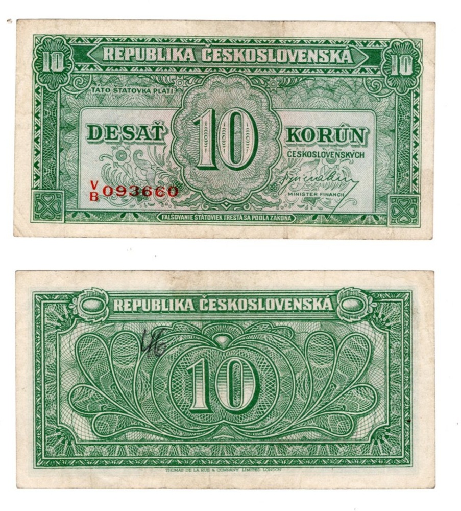 1945 (ND) - 10 korun, bankovka - VB093660