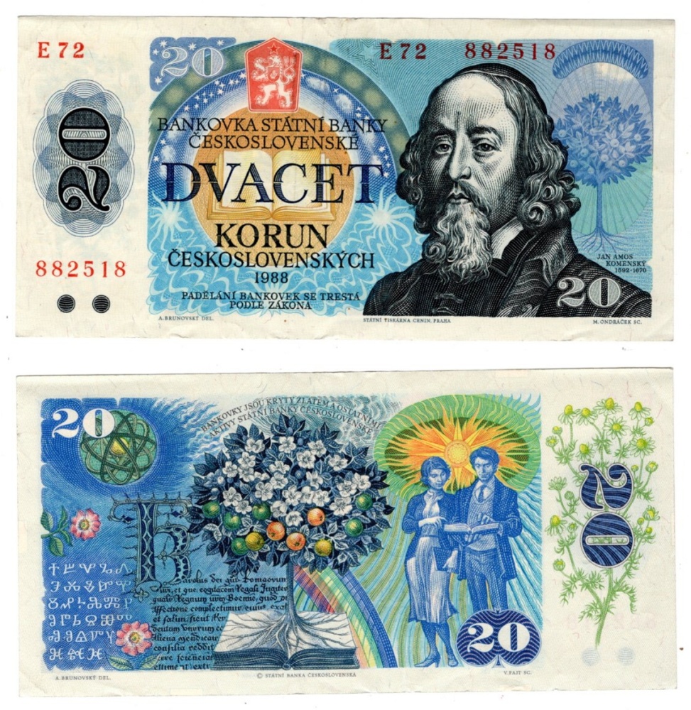 1988 - 20 korun, bankovka - E72 882518