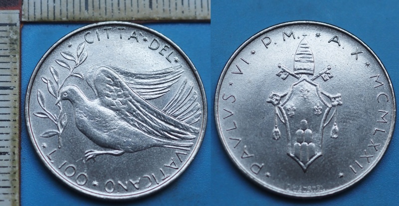 1972 - 100 lir - Pavel VI., Vatikán