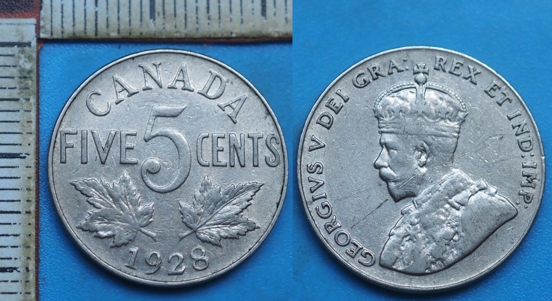 1928 - 5 cents - Kanada, Jiří V.