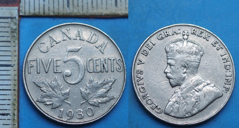 1930 - 5 cents - Kanada, Jiří V.