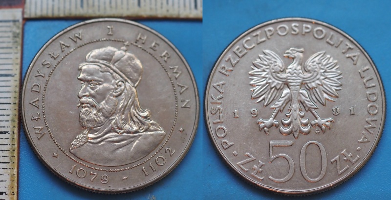 1981 - 50 zlotych - Polsko, Wladyslaw I. Herman