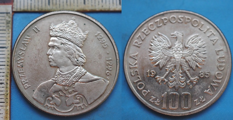 1985 - 100 zlotych - Polsko, Przemyslaw II.