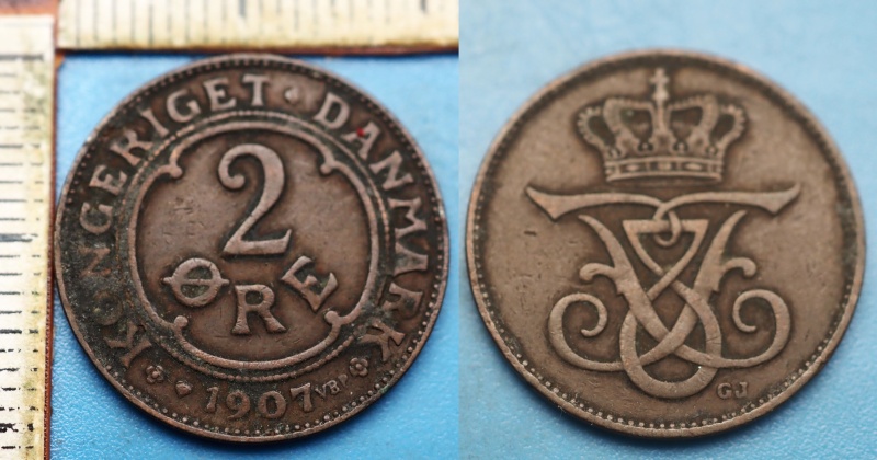1907 VBP - 2 ore - Frederik VIII., Dánsko