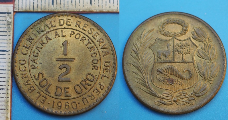 1960 - 1/2 sol de oro - Peru