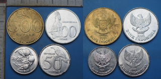 1991-2002 - mince Indonésie - 4x různý typ