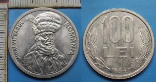 1994 - 100 lei - Rumunsko, Mihai Viteazul
