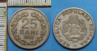 1952 - 25 bani - Rumunsko, Populara