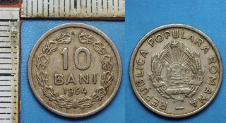 1954 - 10 bani - Rumunsko, Populara