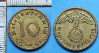 1939 A - 10 reichspfennig - Třetí říše