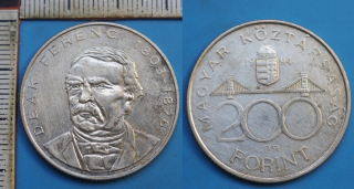 1994 BP - 200 forint, stříbro - Maďarsko, Deák Ferenc