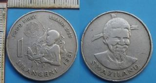 1981 - 1 lilangeni - Svazijsko, FAO