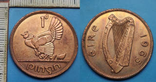 1965 - 1 penny - Irsko
