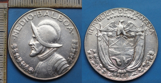 1968 - 1/2 balboa, stříbro - Panama