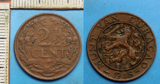1948 - 2 a 1/2 cent - Curacao