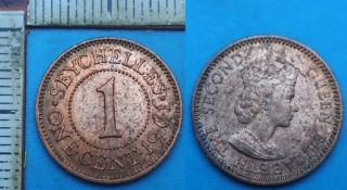 1961 - 1 cent - Britské Seychely