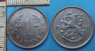 1946 - 1 markka - Finsko
