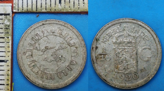 1920 - 1/10 guldenu, stříbro - Nizozemská Východní Indie