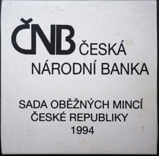1994 - sada oběžných mincí ČR