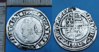 1568 - 6 pence, stříbro - Alžběta I., Anglie, Tower (Londýn), Tudorovci