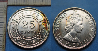 2003 - 25 cents - Britské Belize
