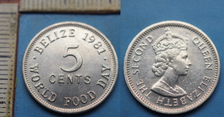 1981 - 5 cents - Britské Belize, FAO