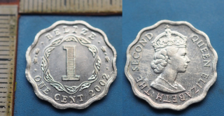 2002 - 1 cent - Britské Belize