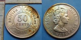 1971 - 50 cents - Britský Honduras
