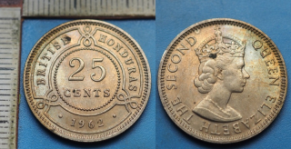1962 - 25 cents - Britský Honduras