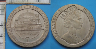 1988 - 1 crown - Isle of Man, Chaperon 1884