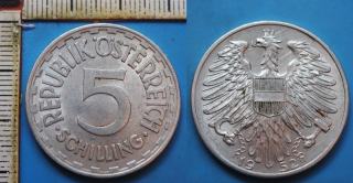 1952 - 5 schilling - Rakousko