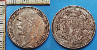 1900 - 1 koruna, stříbro - Johann II., Lichtenštejnsko