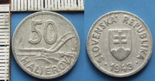 1943 - 50 halierov - Slovenský štát
