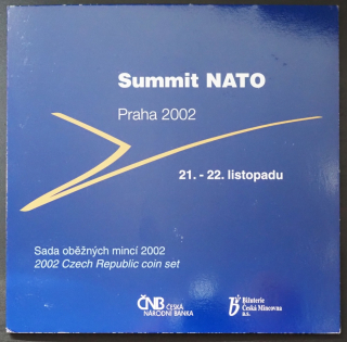 2002 - sada oběžných mincí - Summit NATO Praha 2002