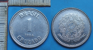 1986 - 1 cruzado - Brazílie