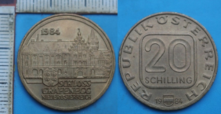 1984 - 20 schilling - Rakousko, Schloss Grafenegg
