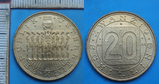 1980 - 20 schilling - Rakousko